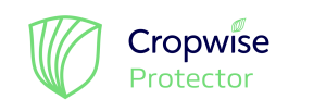 Logotipo de Cropwise Protector con escudo verde y texto azul y verde