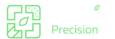 Grünes QR-Code-Logo mit Schriftzug „Cropwise Precision“ auf schwarzem Hintergrund