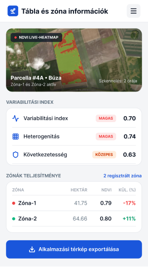 Két weboldal képernyőképe: balra térkép, jobbra analitikai táblázat.